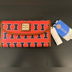 Illini Dooney & Bourne Wallet NWT